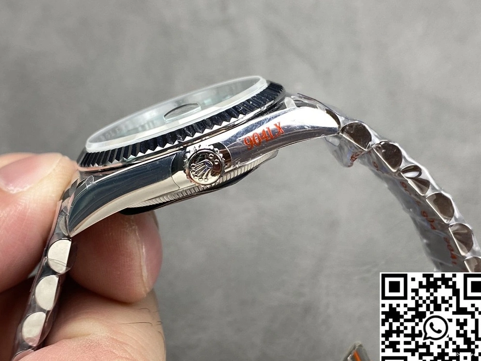 Day M128236-0018 v5 Tungsten Factory QF Date Steel White Dial 36mm Rolex 0217